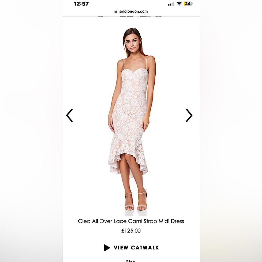 JARLO London lace midi dress new without tags